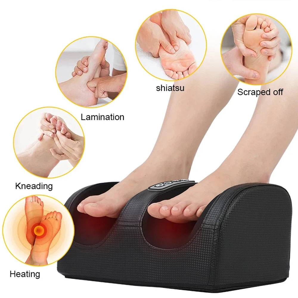 Masseur de pieds électrique Shiatsu chauffant - Relaxation profonde