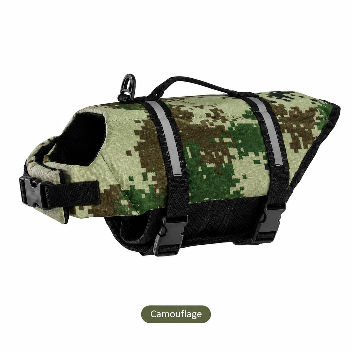 Gilet de sauvetage réfléchissant pour chien - Veste de natation flottaison renforcée avec poignée de secours