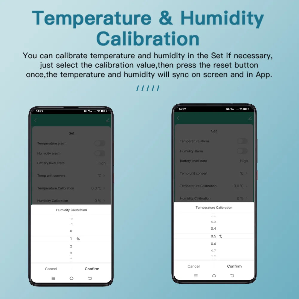Capteur de température et d'humidité WiFi - Écran rétroéclairé, compatible Alexa et Google Home