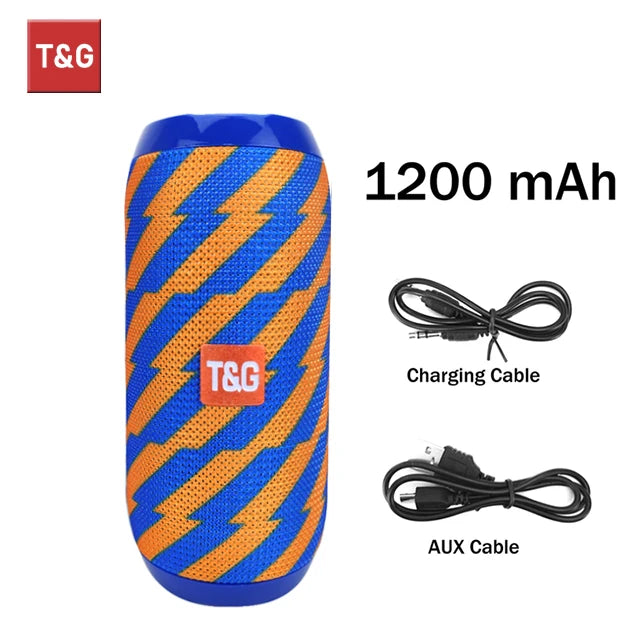 Enceinte Bluetooth étanche T&G — radio FM, carte TF, usage extérieur