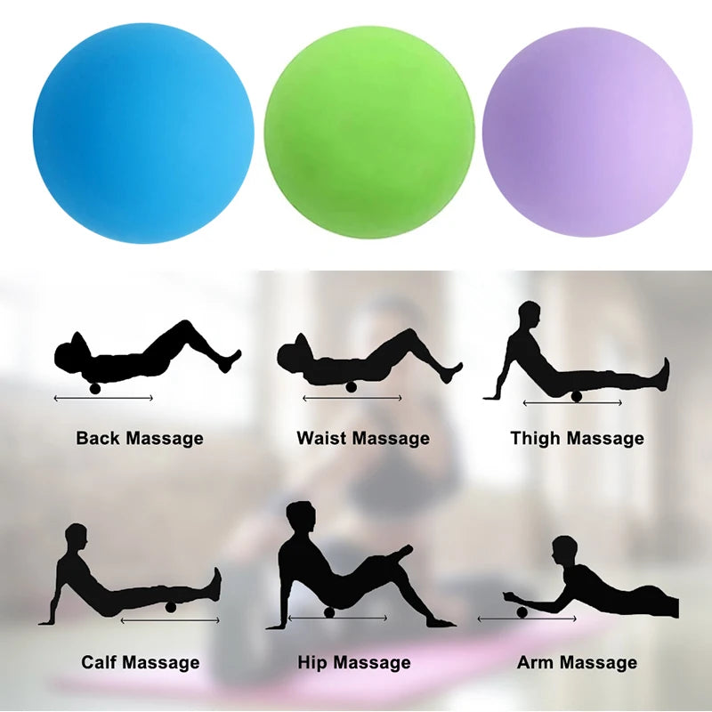 Balle de massage fascia - Relaxation musculaire épaules, cou, dos, pieds, yoga et fitness