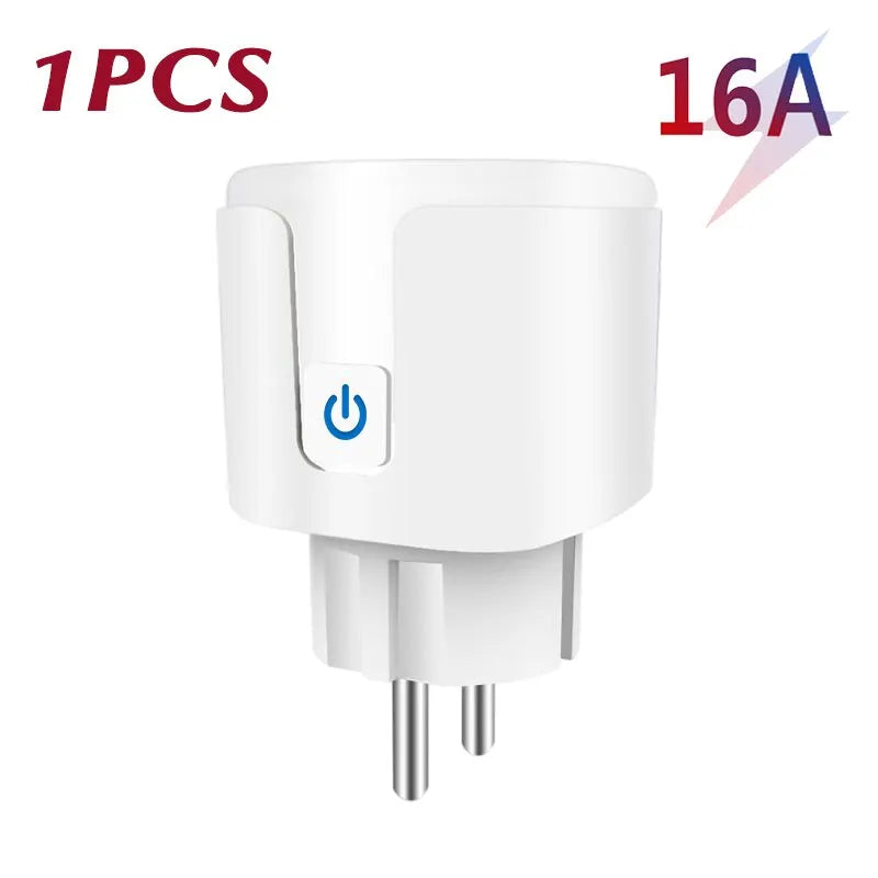Prise connectée WiFi 16A/20A - mesure de consommation, programmable, compatible Alexa/Google Home