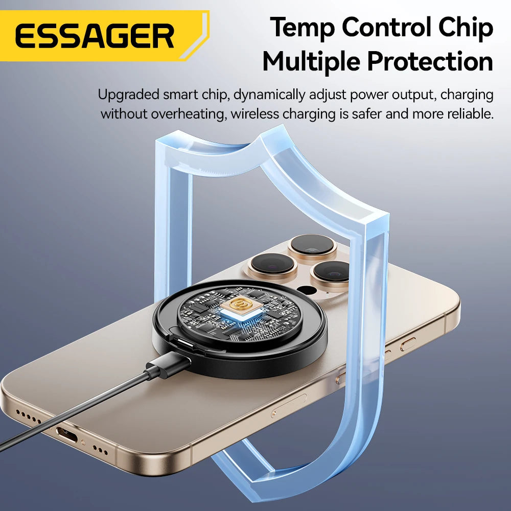 Chargeur sans fil magnétique 15W avec support - compatible MagSafe