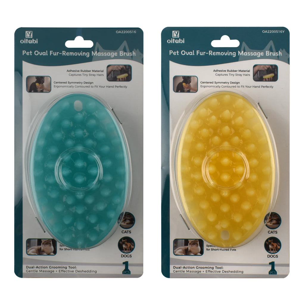 Brosse de toilettage Oitabi pour chat et chien - Massage, démêlage, poils courts