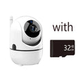 Caméra de surveillance WiFi intérieure - rotation 360°, vision nocturne, application YCC365
