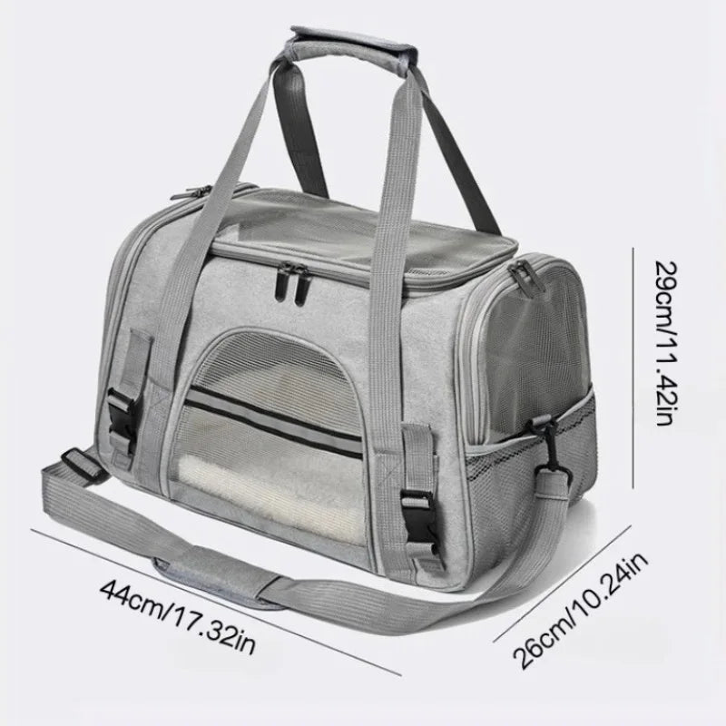 Sac à dos de transport pour animaux de compagnie - Pliable, respirant, idéal voyage chat et chien