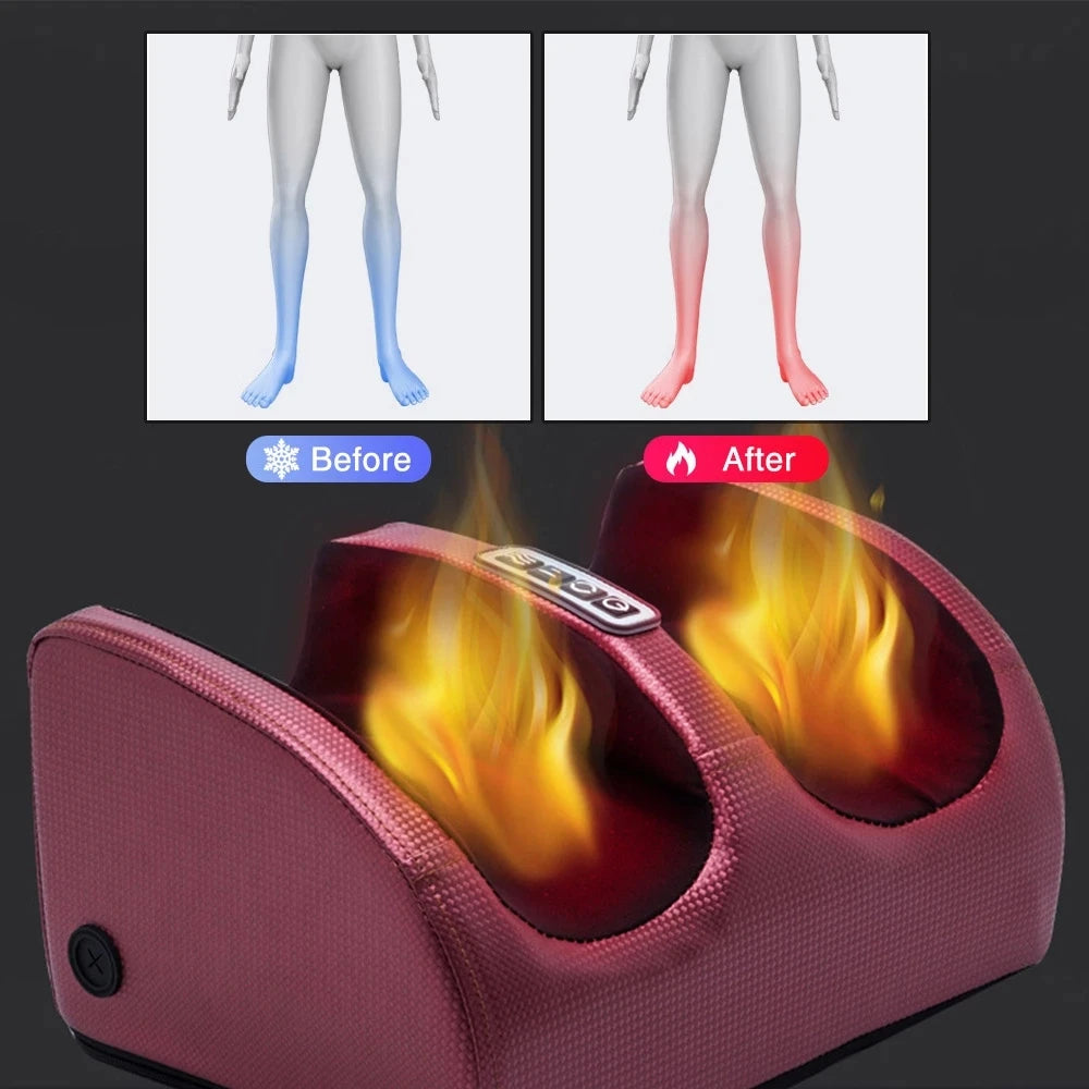 Masseur de pieds électrique Shiatsu chauffant - Relaxation profonde