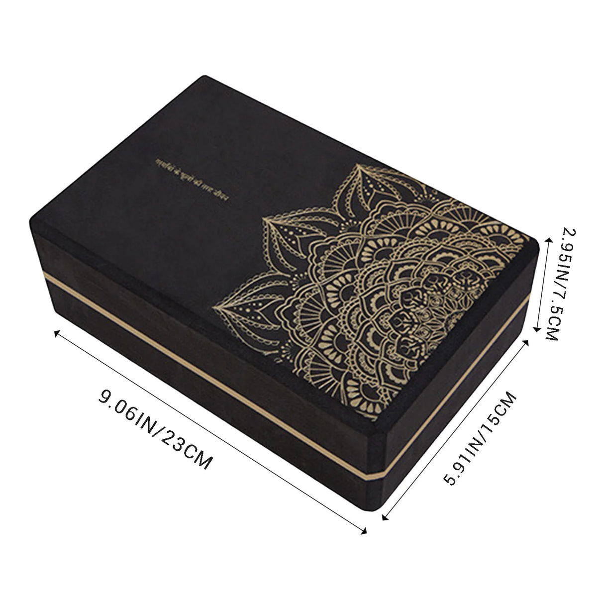 Brique de yoga en mousse EVA haute densité - Bloc de soutien durable pour pilates et étirement