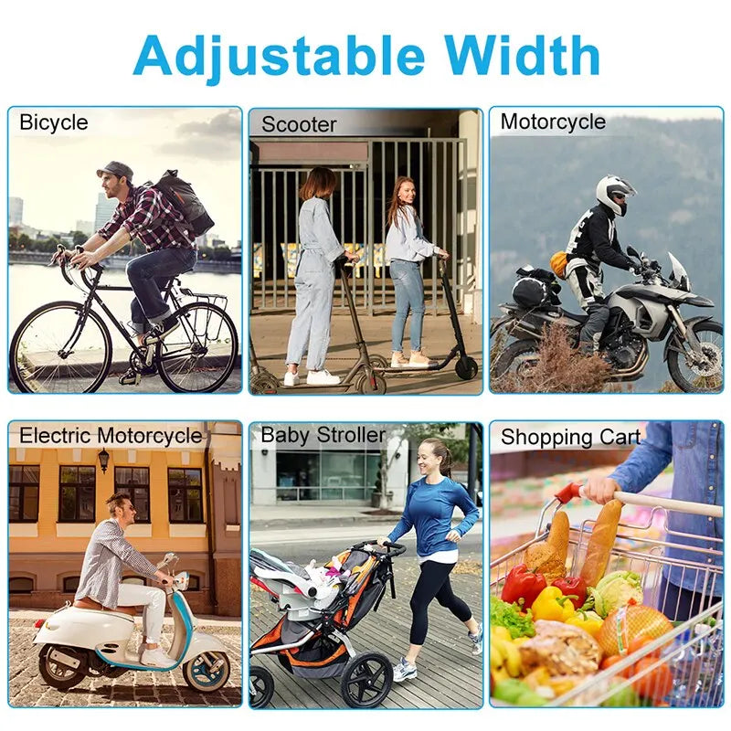 Support vélo/moto pour smartphone — rotatif 360°, antichoc, clip GPS
