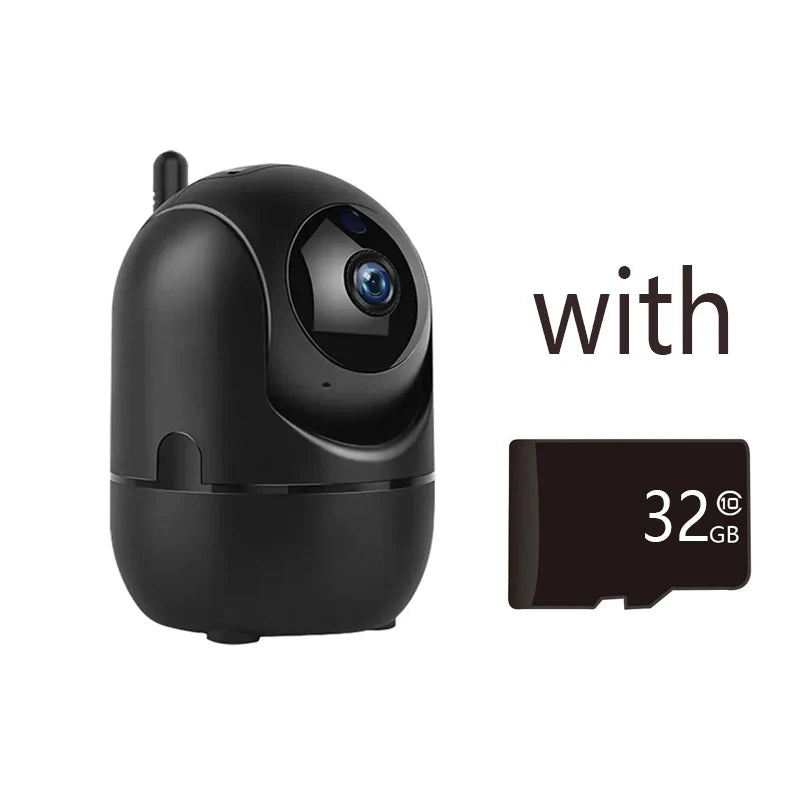 Caméra de surveillance WiFi intérieure - rotation 360°, vision nocturne, application YCC365