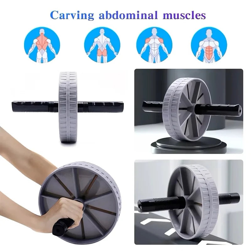 Roue abdominale renforcée (ab roller) - Antidérapante, musculation abdos à domicile