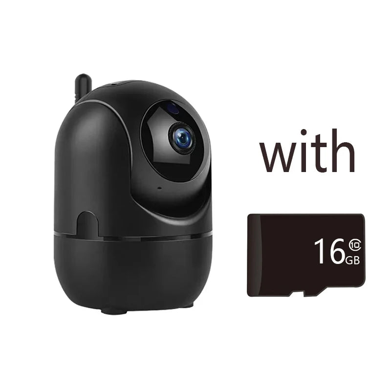Caméra de surveillance WiFi intérieure - rotation 360°, vision nocturne, application YCC365