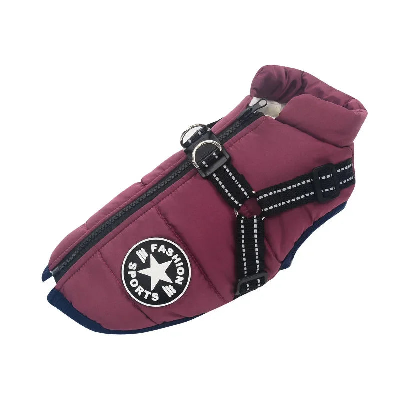 Veste imperméable pour chien avec harnais intégré - Manteau chaud hiver, tailles S à XXXL
