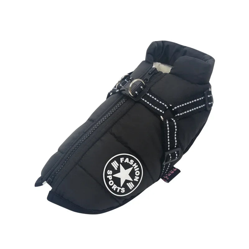 Veste imperméable pour chien avec harnais intégré - Manteau chaud hiver, tailles S à XXXL