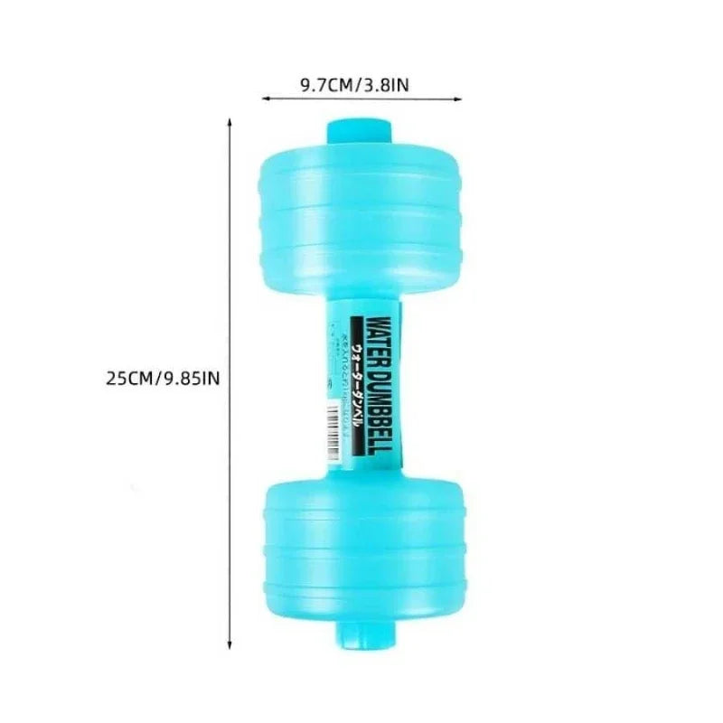 Haltères d'eau réglables 2x1L - Pliables, idéal voyage et fitness à domicile