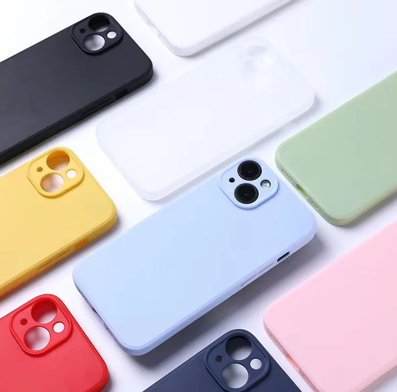 Coque silicone liquide - coloris pastel, toucher doux