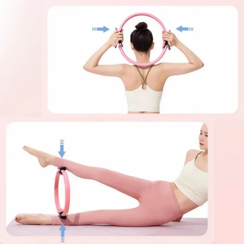 Anneau Pilates magique - Cercle de résistance pour tonifier cuisses, abdos et jambes
