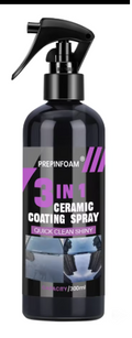 Spray Revêtement Céramique 3-en-1 pour Voiture - Protection Hydrophobe Longue Durée